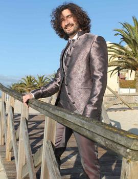 Traje ceremonia Enzo Romano 3655 granate