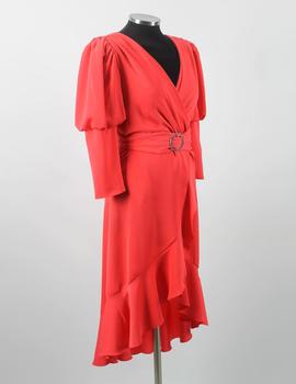 Vestido Herysa corto coral