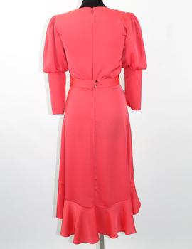 Vestido Herysa corto coral