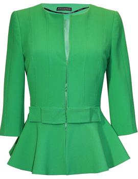 Chaqueta Arggido peplum verde