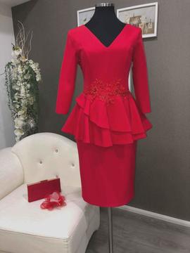 Vestido corto Moncho Heredia rojo