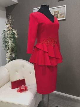 Vestido corto Moncho Heredia rojo