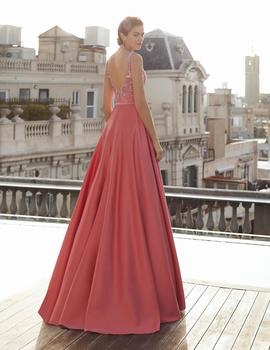 Vestido MARFIL encaje coral