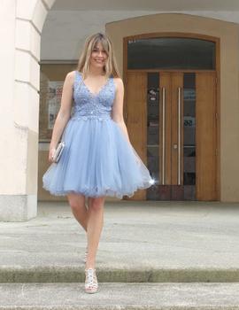 VESTIDO CORTO AZUL