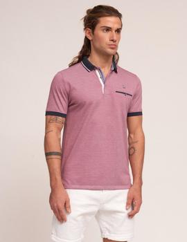 Polo Rever Mile BERMEO granate para hombre.