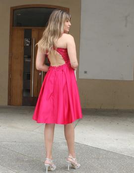 VESTIDO CORTO FUCSIA