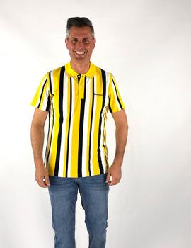 Polo SOUTHWEST Bradt amarillo rayas para hombre