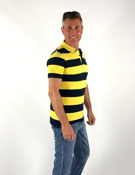 Polo SOUTHWEST Letur amarillo rayas para hombre