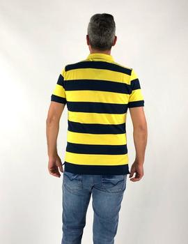 Polo SOUTHWEST Letur amarillo rayas para hombre