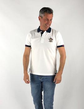 Polo SOUTHWEST Ulla blanco logo espalda para hombre