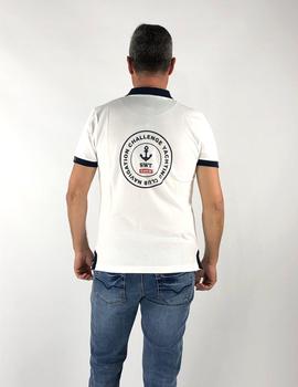 Polo SOUTHWEST Ulla blanco logo espalda para hombre