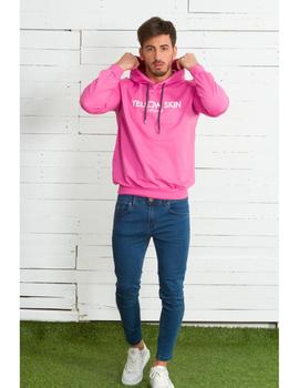 Sudadera YELLOW SKIN 7452 fucsia para hombre