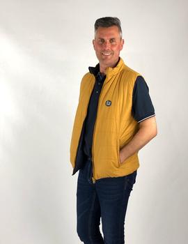 Caleco acolchado reversible COOL BIKE mostaza para hombre