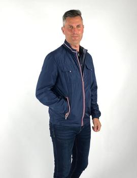 Parka reversible ROBERTO BASSI Nudos marina para hombre