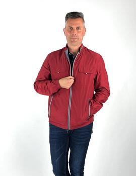 Parka reversible ROBERTO BASSI Nudos roja para hombre