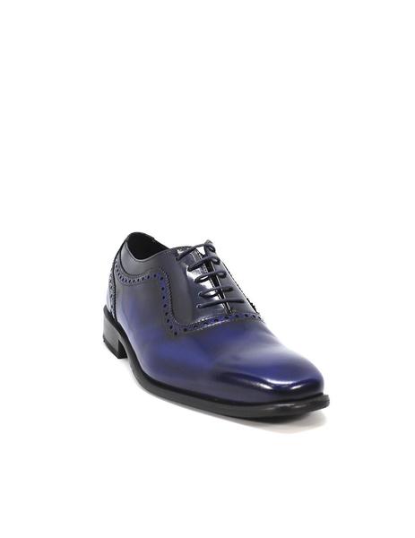 Pocos Tina alma Zapato brillo 3725 azul para hombre