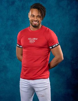 Camiseta YELLOW SKIN 7838 roja para hombre