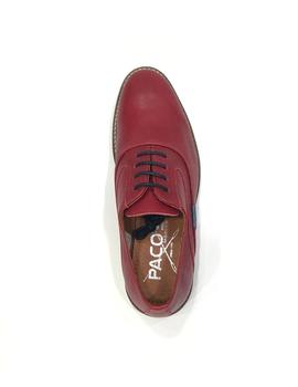 Zapato 19051 piel rojo para hombre