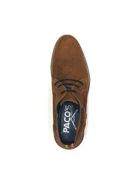 Zapato 19053 serraje cuero para hombre