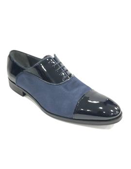 Zapato charol BONETE 39034 azul para hombre