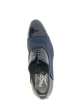 Zapato charol BONETE 39034 azul para hombre