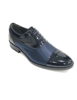 Zapato charol BONETE 4198 azul para hombre