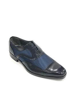 Zapato charol BONETE 4177 azul para hombre