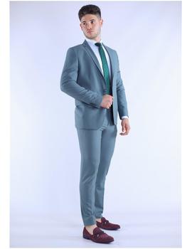 Traje SINIGUAL 4253 verde agua para hombre