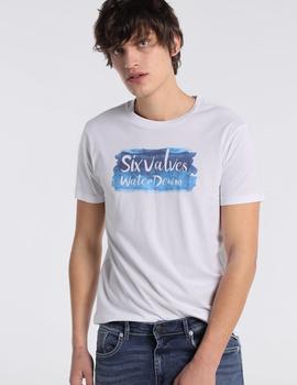 Camiseta SIX VALVES Water blanca para hombre