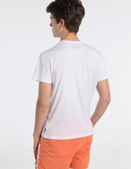 Camiseta SIX VALVES Básica blanca para hombre