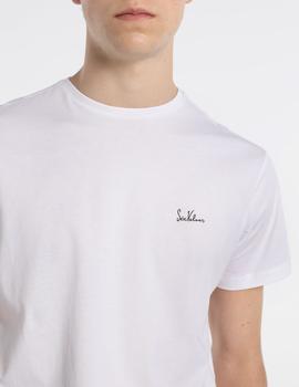 Camiseta SIX VALVES Básica blanca para hombre