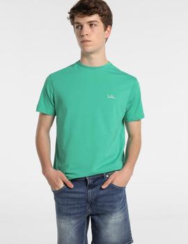 Camiseta SIX VALVES Básica verde para hombre