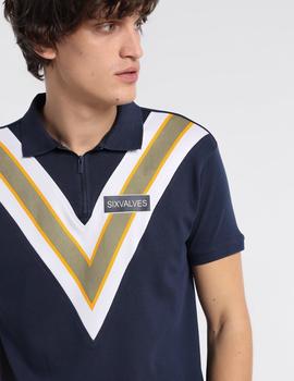 Polo SIX VALVES Grema marino para hombre