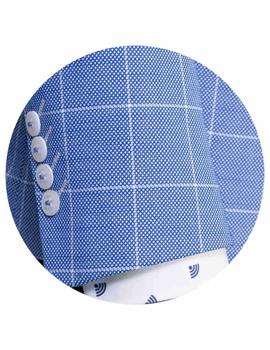 Americana LINO CLEMEMTE Nimes azul cuadros para hombre