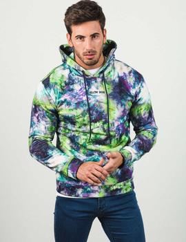 SUudadera YELLOW SKIN 8136 estampado verdes para hombre