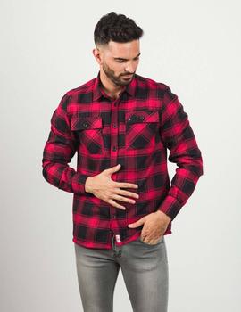 Sobrecamisa cuadros rojos y negros c/3