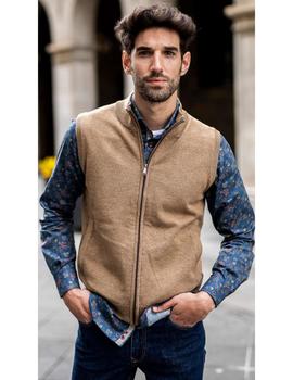 Chaleco punto AIRE 1006 tostado para hombre