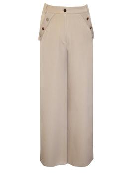 PANTALON ANCHO BOTONES CAMEL