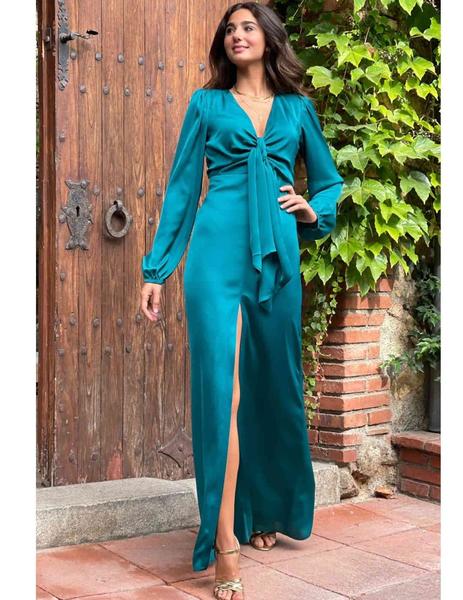 VESTIDO NUDO VERDE