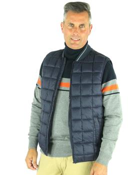 Chaleco acolchado ROBERTO BASSI 21660 azul para hombre