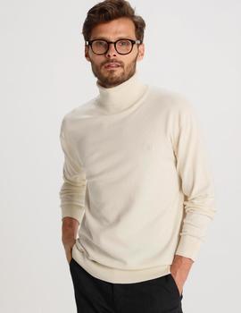 Jersey cuello vuelta BENDORFF básico beige para hombre