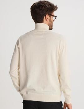 Jersey cuello vuelta BENDORFF básico beige para hombre