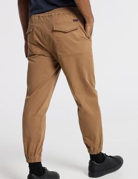 Pantalón SIX VALVES jogging tostado para hombre.