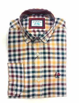 Camisa LA VESPITA 5173 cuadros para hombre