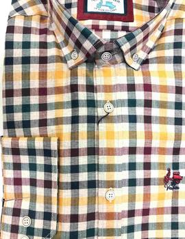 Camisa LA VESPITA 5173 cuadros para hombre