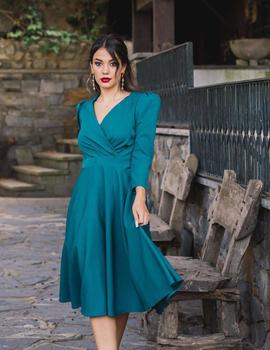 VESTIDO ABIE AZUL PETRÓLEO