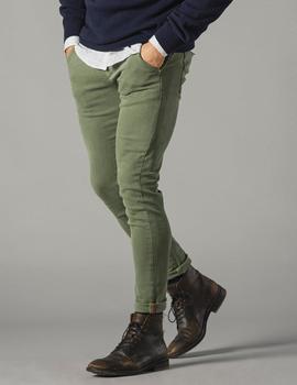 Pantalón skinny DARK and FISH 15233 verde para hombre