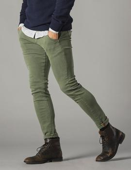 Pantalón skinny DARK and FISH 15233 verde para hombre