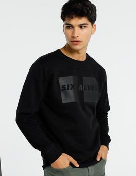 Sudadera SIX VALVES Cortes negra para hombre