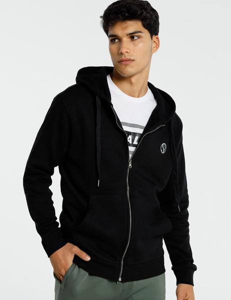 Sudadera SIX Capucha negra para hombre